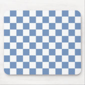 Gecontroleerd blauw/grijs en wit muismat (Voorkant)