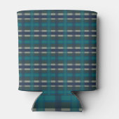 Gecontroleerd blauw groen Paars en turquoise Blikjeskoeler (Achterkant)