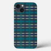 Gecontroleerd blauw groen Paars en turquoise Case-Mate iPhone Case (Achterkant)