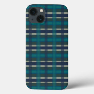 Gecontroleerd blauw groen Paars en turquoise Case-Mate iPhone Case