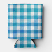 Gecontroleerd Buffalo Speld Blauw en Wit Blikjeskoeler (Voorkant)