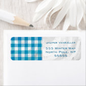 Gecontroleerd Buffalo Speld Blauw en Wit Etiket (Insitu)