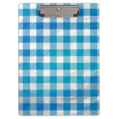 Gecontroleerd Buffalo Speld Blauw en Wit Klembord (Voorkant)