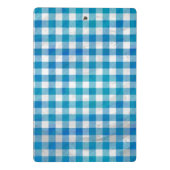 Gecontroleerd Buffalo Speld Blauw en Wit Mini Klembord (Achterkant)