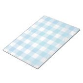 Gecontroleerd Buffalo Speld Blauw en Wit Notitieblok (Schuin)