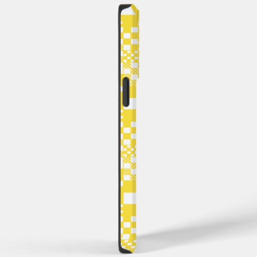 Gecontroleerd, controles in citroengeel en wit Case-Mate iPhone case (Achterkant / Rechts)