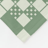Gecontroleerd, controles in groen fleece deken (Hoek)