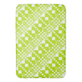 Gecontroleerd, Controles - Klein groen en wit Badmat (Voorkant Verticaal)