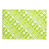 Gecontroleerd, Controles - Klein groen en wit Kussensloop (Achterkant-Links)