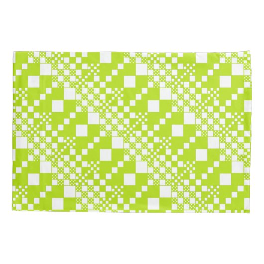 Gecontroleerd, Controles - Klein groen en wit Kussensloop (Achterkant-Links)