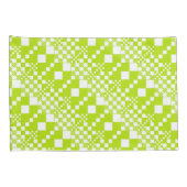 Gecontroleerd, Controles - Klein groen en wit Kussensloop (Achterkant-Rechts)