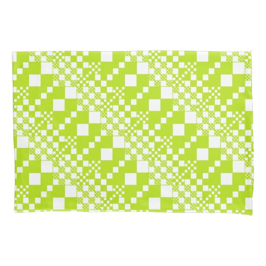 Gecontroleerd, Controles - Klein groen en wit Kussensloop (Voorkant-Links)