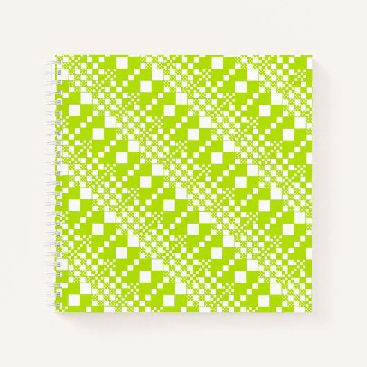 Gecontroleerd, Controles - Klein groen en wit Notitieboek (Voorkant)