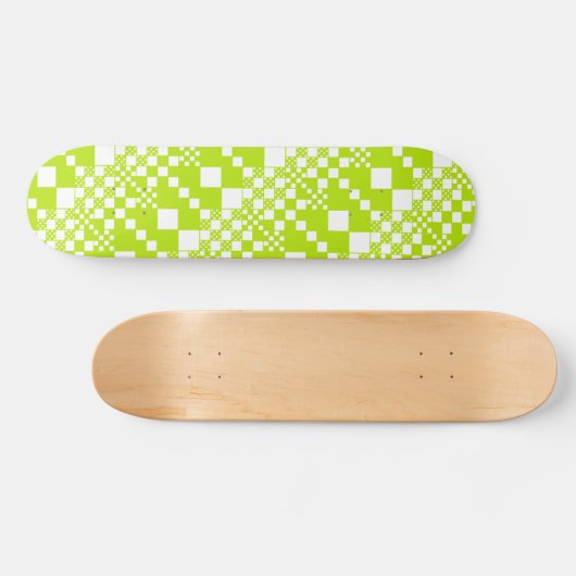 Gecontroleerd, Controles - Klein groen en wit Persoonlijk Skateboard (Horizontaal)