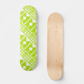 Gecontroleerd, Controles - Klein groen en wit Persoonlijk Skateboard (Voorkant)