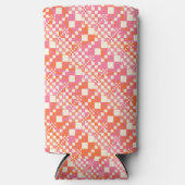 Gecontroleerd, Controles - Roze, Oranje en crème Seltzer Blikjeskoeler (Voorkant)