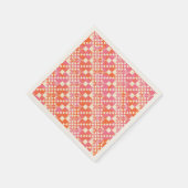 Gecontroleerd, Controles - Roze, Oranje en crème Servet (Hoek)
