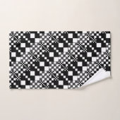 Gecontroleerd, controles - Zwart-wit Bad Handdoek (Handdoek)
