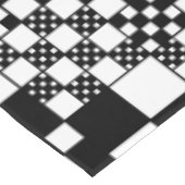 Gecontroleerd, controles - Zwart-wit Tafelkleed (Gekanteld)