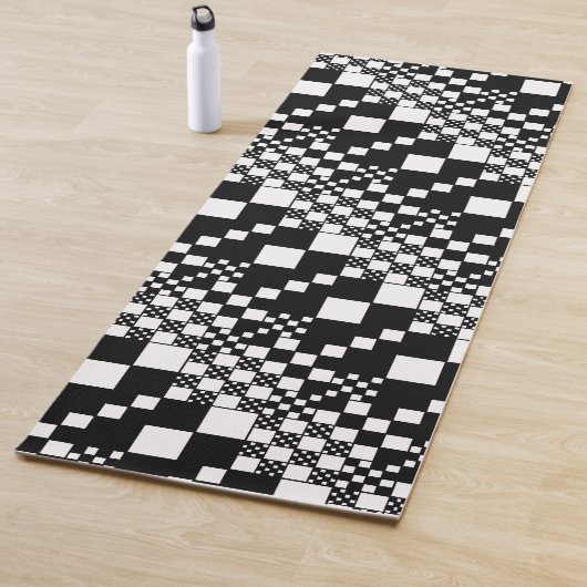 Gecontroleerd, controles - Zwart-wit Yogamat (In situ)