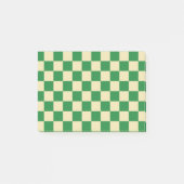 Gecontroleerd donkergroen en beige post-it® notes (Voorkant)