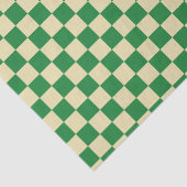 Gecontroleerd donkergroen en beige tissuepapier (Detail)