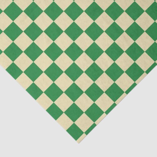 Gecontroleerd donkergroen en beige tissuepapier (Detail)