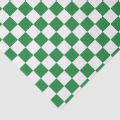 Gecontroleerd Donkergroen en wit Tissuepapier (Detail)