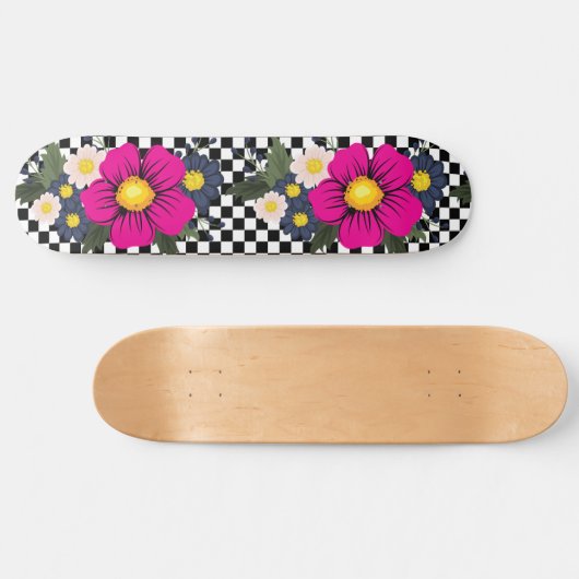 Gecontroleerd en bloemen persoonlijk skateboard (Horizontaal)