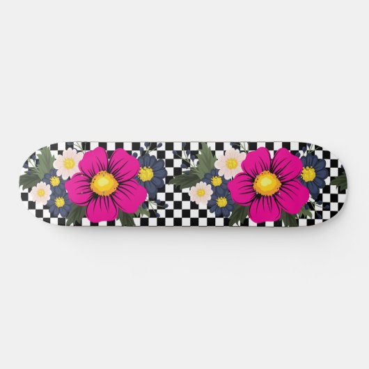Gecontroleerd en bloemen persoonlijk skateboard (Horizontaal)