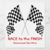 Gecontroleerd etiket voor het ontwerp van de vlag (Enkel label)