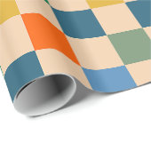 Gecontroleerd gecontroleerd multi-kleurenpatroon cadeaupapier (Rol Hoek)