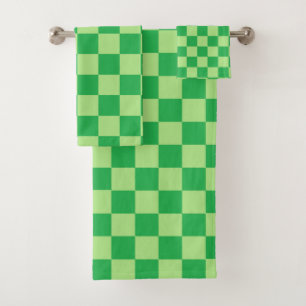 Gecontroleerd groen bad handdoek