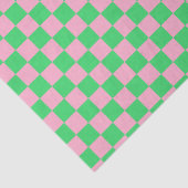 Gecontroleerd groen en roze tissuepapier (Detail)