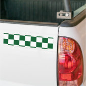 Gecontroleerd groen en wit bumpersticker (Op Truck)