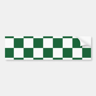 Gecontroleerd groen en wit bumpersticker