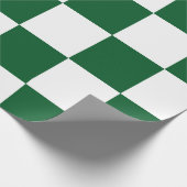 Gecontroleerd groen en wit cadeaupapier (Hoek)