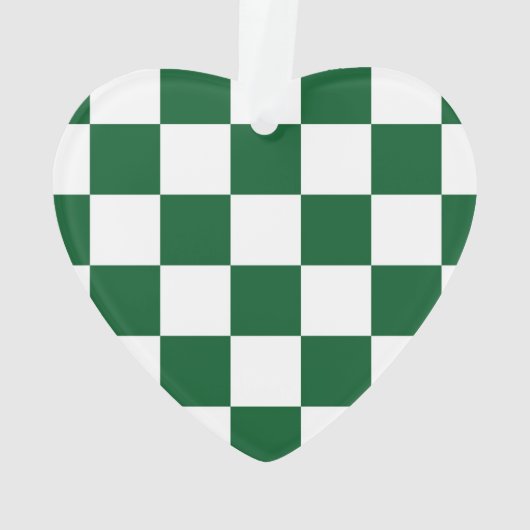 Gecontroleerd groen en wit ornament (achterkant)