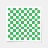 Gecontroleerd groen en wit servet (Voorkant)