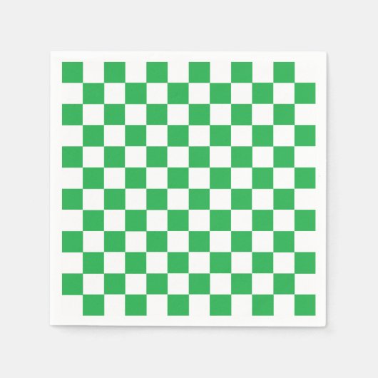 Gecontroleerd groen en wit servet (Voorkant)