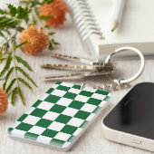 Gecontroleerd groen en wit sleutelhanger (Voorkant Rechts)