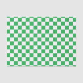 Gecontroleerd groen en wit tissuepapier