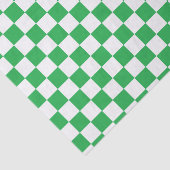 Gecontroleerd groen en wit tissuepapier (Detail)