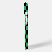 Gecontroleerd groen en zwart Case-Mate iPhone case (Achterkant / Links)