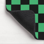 Gecontroleerd groen en zwart muismat (Hoek)