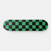 Gecontroleerd groen en zwart persoonlijk skateboard (Horizontaal)