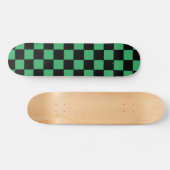 Gecontroleerd groen en zwart persoonlijk skateboard (Horizontaal)