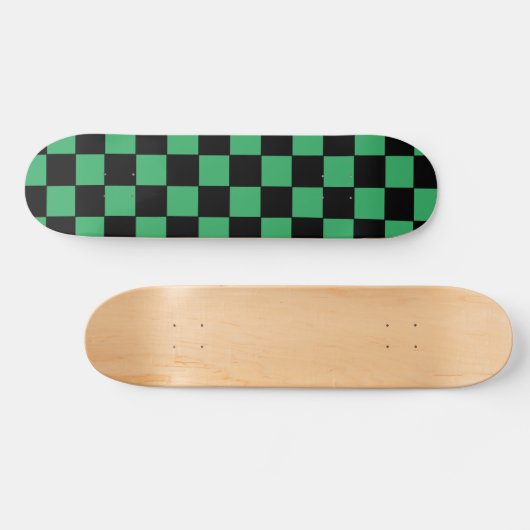 Gecontroleerd groen en zwart persoonlijk skateboard (Horizontaal)
