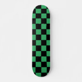 Gecontroleerd groen en zwart persoonlijk skateboard (Voorkant)