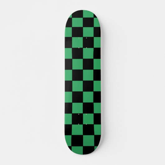 Gecontroleerd groen en zwart persoonlijk skateboard (Voorkant)